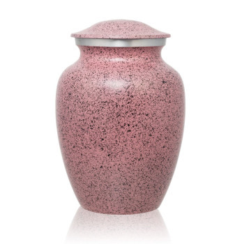 Max. Wt. Up to 85 lbs. Two-Tone Pink Cremation Urn
